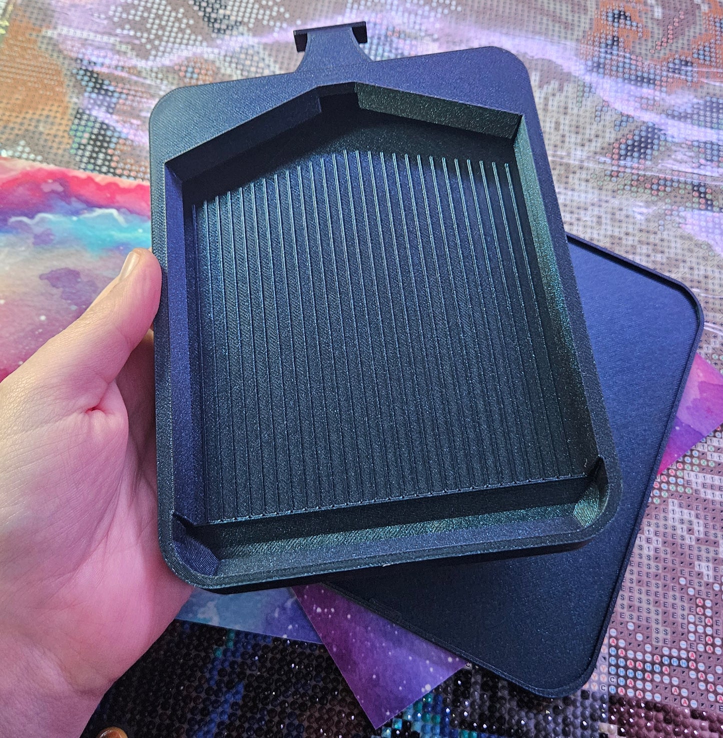 Universe Washi SNAP, XXL Diamond Painting Tray with Snap-On Lid Cosmic Crafts