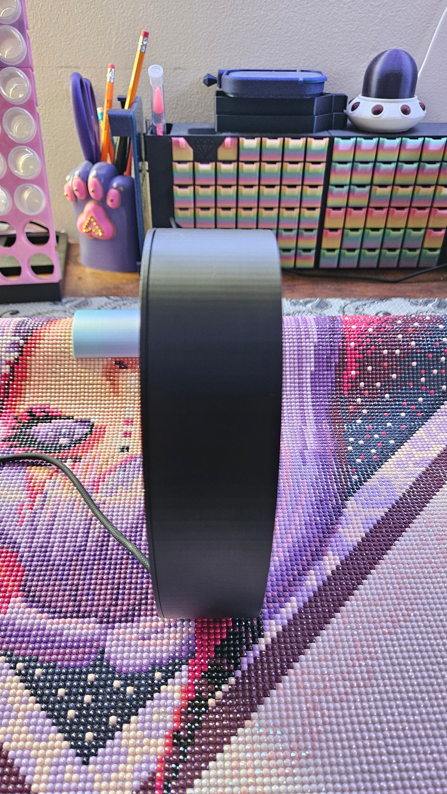 Diamond Painting In Progress Lightbox, Heart Shape LED Sign, 3D Printed Craft Room Decor, Custom Text Colors