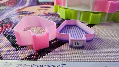 Thick Diamond Painting Carousel, Deep Tray Organizer for Drills & Beads, 3D Printed Spinning Storage Tower for Diamond Art