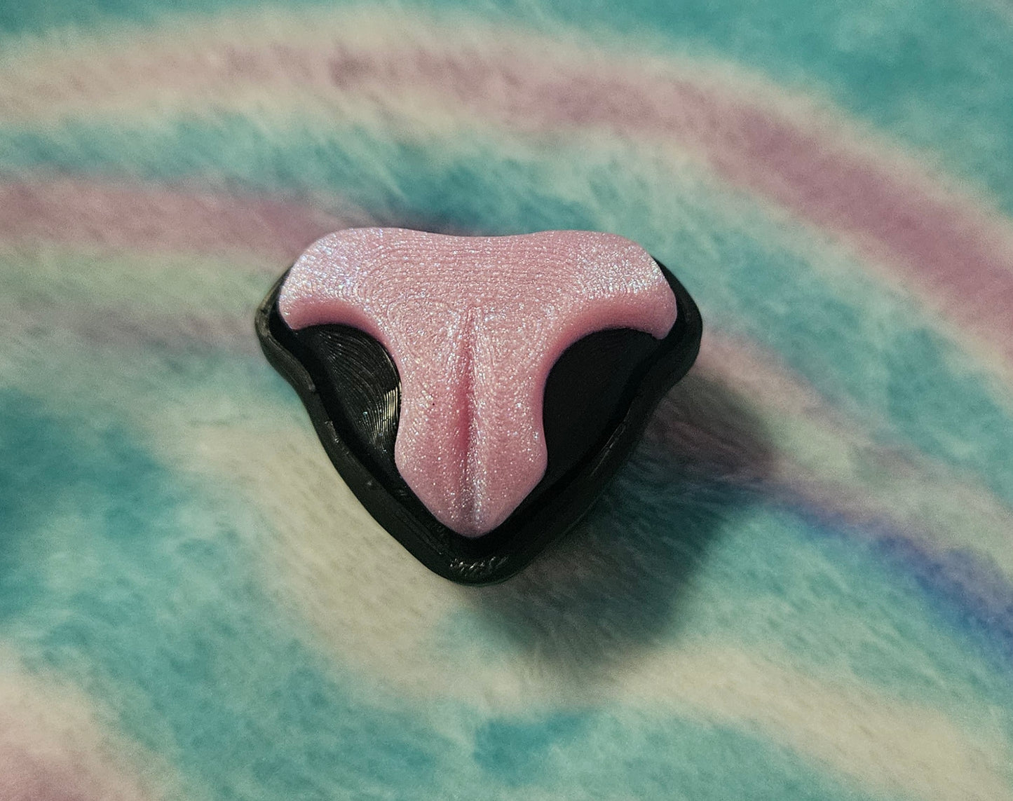 Cat Nose Fidget Clicker, 3D Printed Stress Relief Toy, Cat Lover Gift, Keychain or Desk Fidget, Custom Nose Color