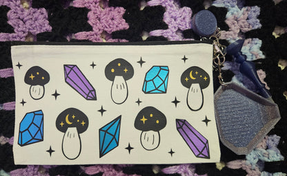 Diamond Painting Travel Bag & Diamond Art Keychain Kit, Cute To-Go Rhinestone Craft Bag & Toolkit Cosmic Crafts