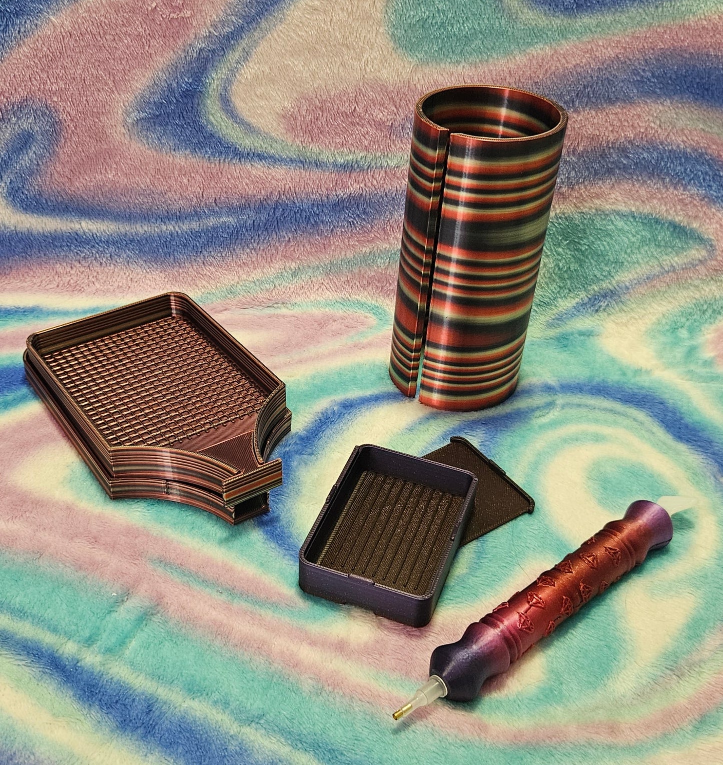 Red Hearts Shimmer & Save Diamond Painting Bundle Cosmic Crafts
