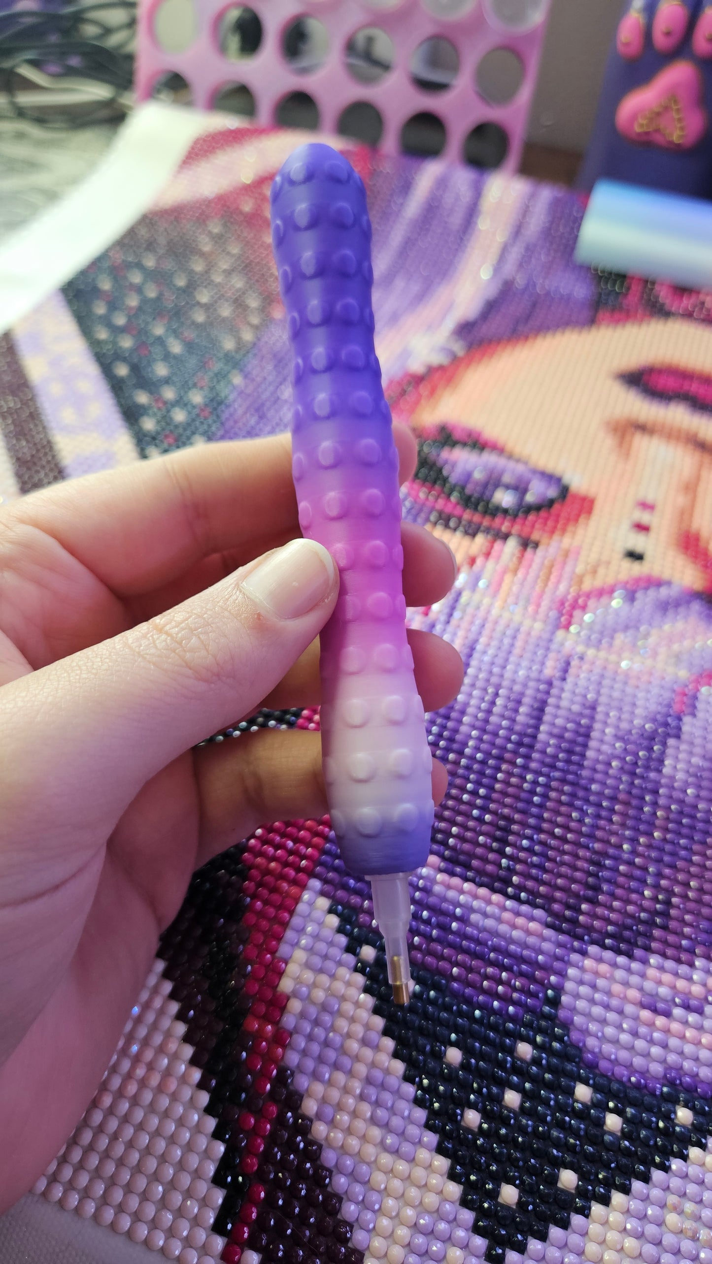 Stylish Diamond Art Pen BUBBLE Style, Lightweight 3D Printed Tool, E-Painter Version Available, Comfortable and Colorful, Diamond Painting Accessory, Rhinestone Painting Pen