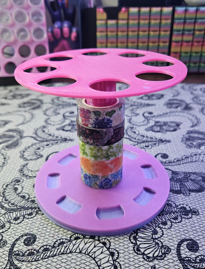 Spinning Carousel Diamond Painting Pen Holder with Sparkling Rhinestones, Holds 8 Pens, Diamont Art Tool Holder Cosmic Crafts