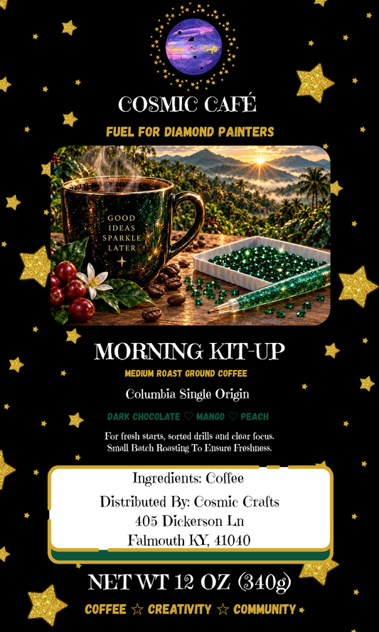 Morning Kit-Up – Colombia Medium Roast Ground Coffee | Cosmic Cafe Cosmic Crafts