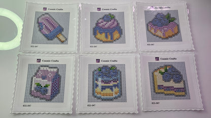 Mini Blueberry Treats Diamond Art Kit (6-Pack)