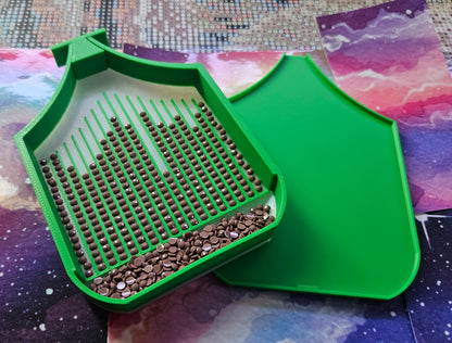 Multi-Color Asteroid Washi SNAP, Medium Diamond Painting Tray with Snap-On Lid Cosmic Crafts