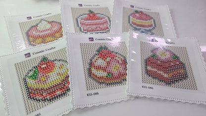 Mini Strawberry Treats Diamond Art Kit (6-Pack) Cosmic Crafts