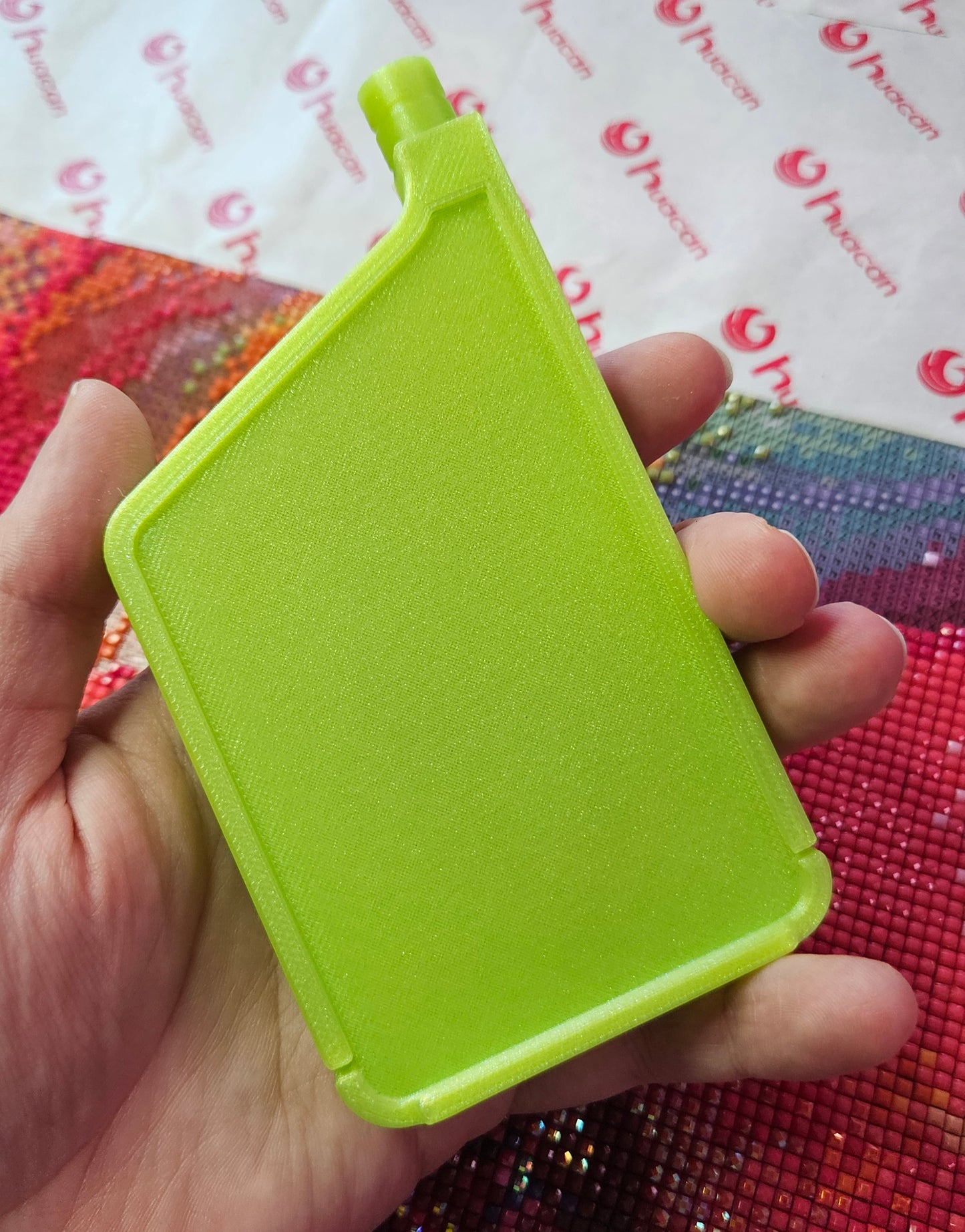 Stylish Multiplacer Diamond Art Tray with Washi Shelf, Numbered Sections + Normal Lines, 3D Printed 110x60mm Drill Organizer