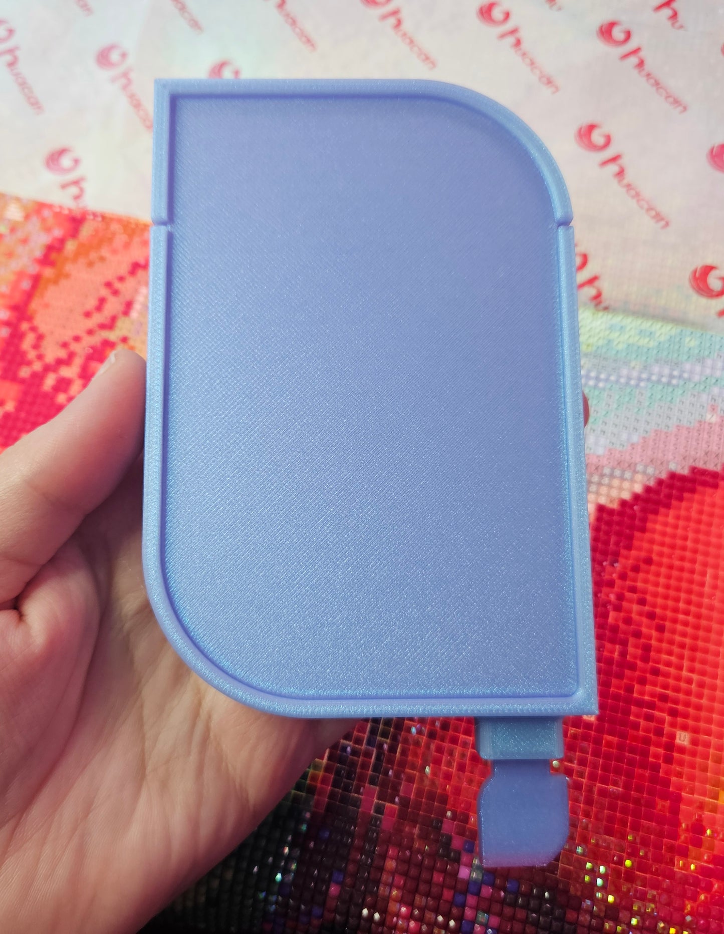 Leaf Washi Diamond Art Tray with Washi Shelf, Sliding Lid & Stopper, 3D Printed Drill Organizer, Unique Diamond Painting Tool