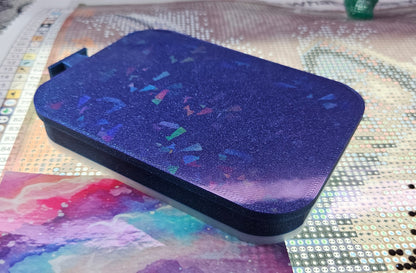 Multi-Color SOL Washi Multiplacer Diamond Painting Tray, Large Rhinestone Art Tray with Snap-On Lid Cosmic Crafts