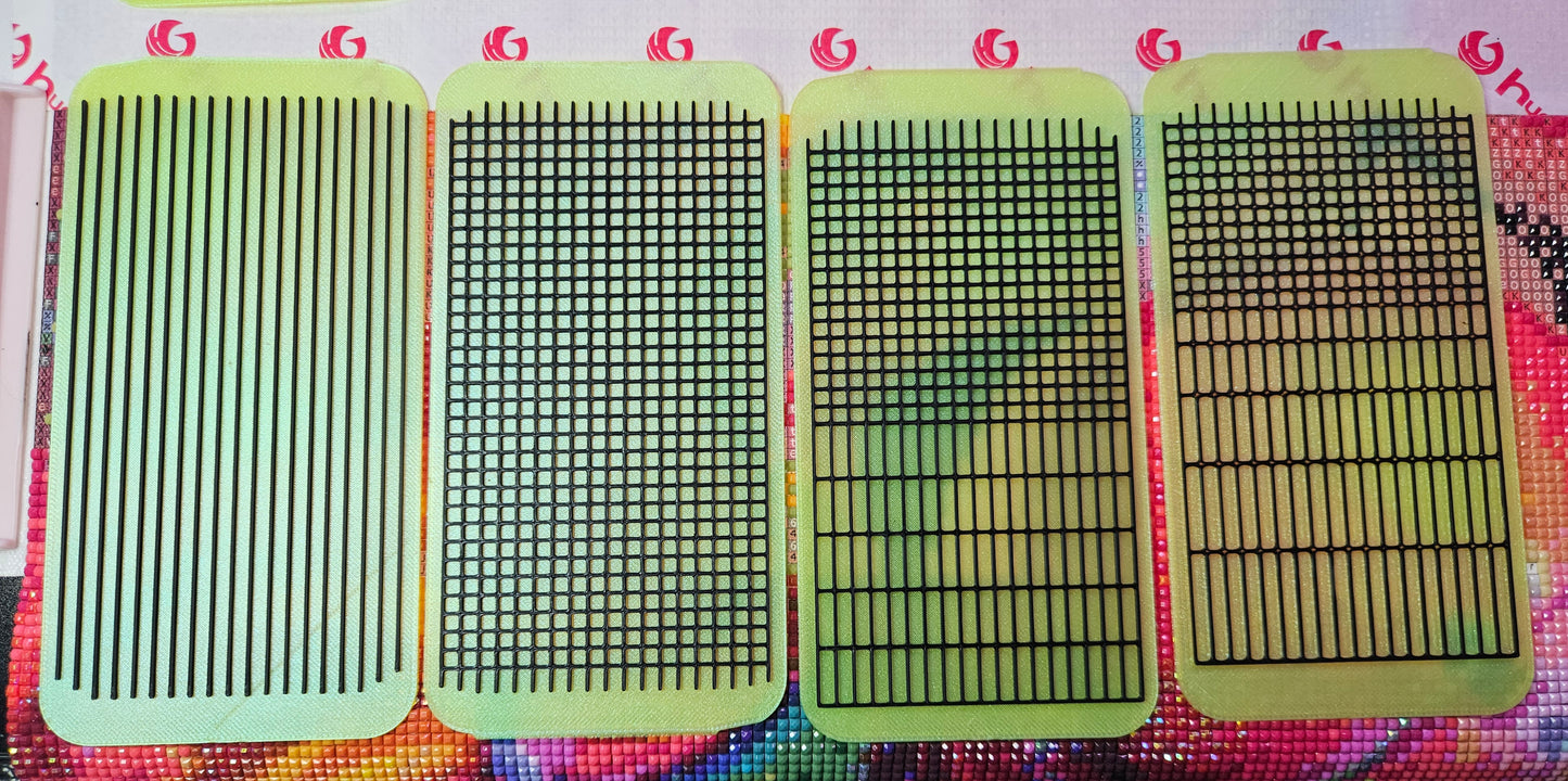 Chameleon Diamond Painting Tray, Interchangeable Lines, 3D Printed Rhinestone Art Accessory