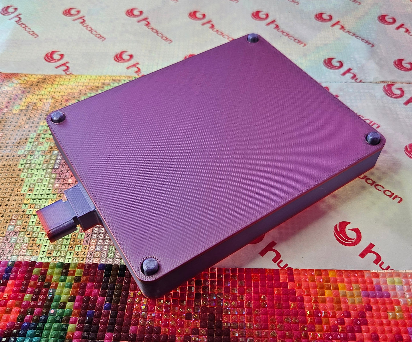 Stacking Diamond Art Tray with Washi Shelf & Lid, Normal or Tall Walls, Peg-Slide System