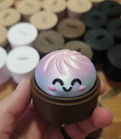 Mystery Dumpling Clicker, Cute Kawaii 3D Printed Fidget Toy, Random Color & Expression Cosmic Crafts