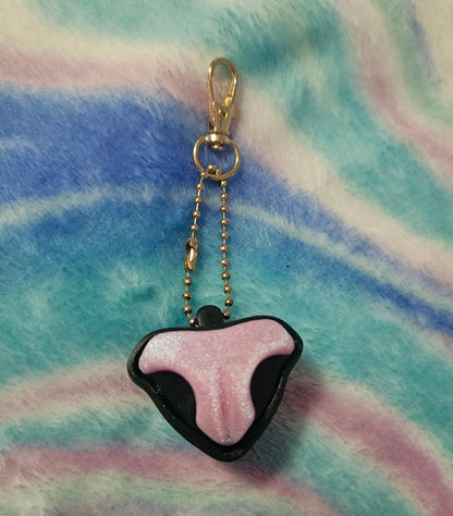 Cat Nose Fidget Clicker, 3D Printed Stress Relief Toy, Cat Lover Gift, Keychain or Desk Fidget, Custom Nose Color Cosmic Crafts
