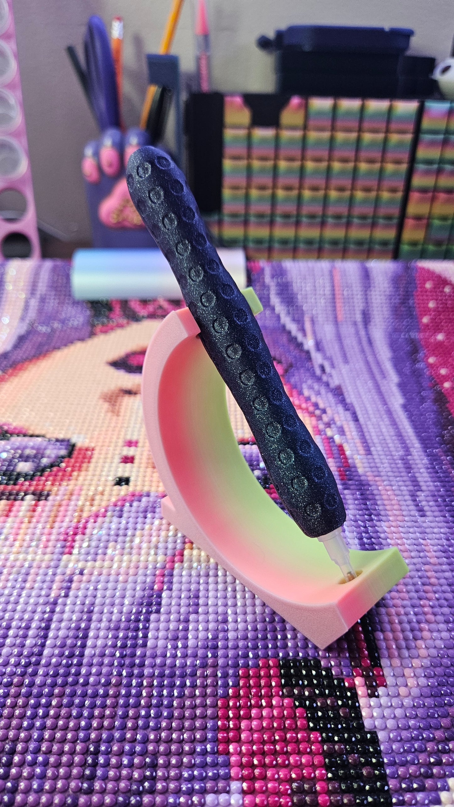 Stylish Diamond Art Pen DOT Style, Lightweight 3D Printed Tool, E-Painter Version Available, Comfortable and Colorful, Diamond Painting Accessory, Rhinestone Painting Pen