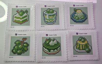 Mini Green Grape Treats Diamond Art Kit (6-Pack) Cosmic Crafts