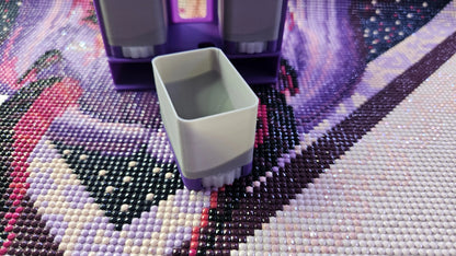 3-Color Diamond Drill Dispenser – 3D Printed Organizer for Diamond Painting Enhancements & Small Projects Cosmic Crafts