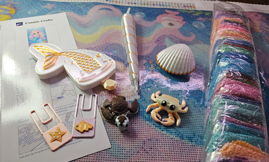 Glimmer Mermaid Limited Edition Diamond Painting Bundle Cosmic Crafts
