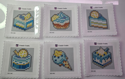 Mini Blueberry Lemon Treats Diamond Art Kit (6-Pack) Cosmic Crafts