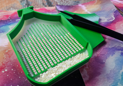 Multi-Color Asteroid Washi SNAP, Medium Diamond Painting Tray with Snap-On Lid Cosmic Crafts