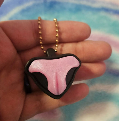 Cat Nose Fidget Clicker, 3D Printed Stress Relief Toy, Cat Lover Gift, Keychain or Desk Fidget, Custom Nose Color Cosmic Crafts
