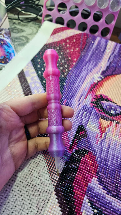 Stylish Diamond Art Pen VINE Style, Lightweight 3D Printed Tool, E-Painter Version Available, Comfortable and Colorful, Diamond Painting Accessory, Rhinestone Painting Pen Cosmic Crafts