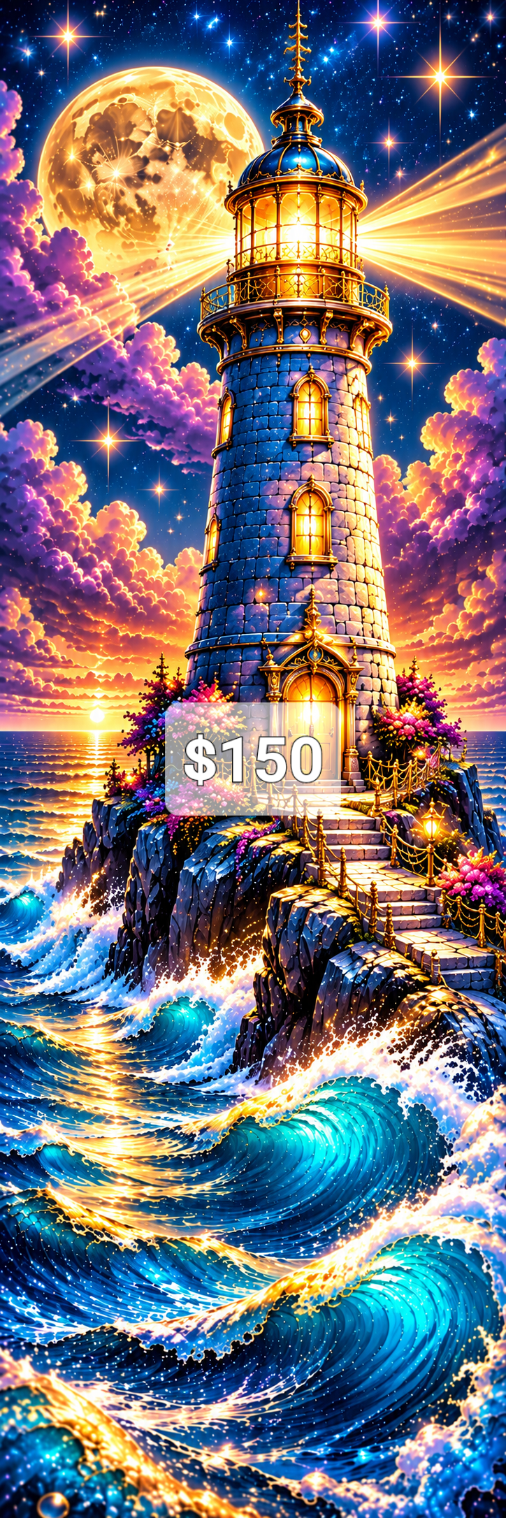 Limited Edition Mega Canvas PREMADE ARTWORK SPECIAL 1 Cosmic Crafts