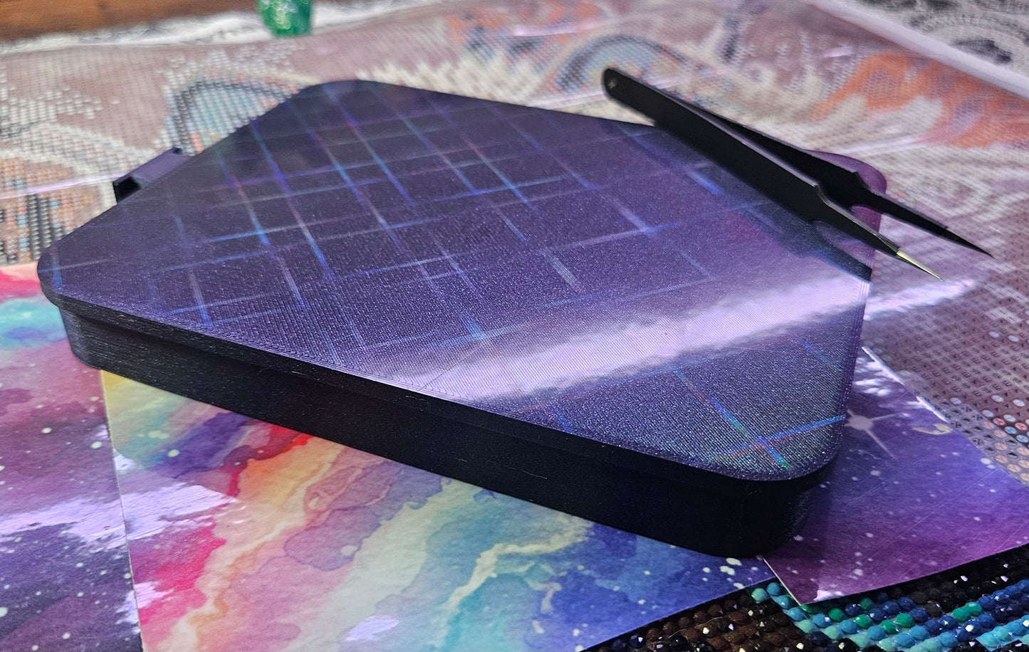 Universe Washi SNAP, XXL Diamond Painting Tray with Snap-On Lid Cosmic Crafts