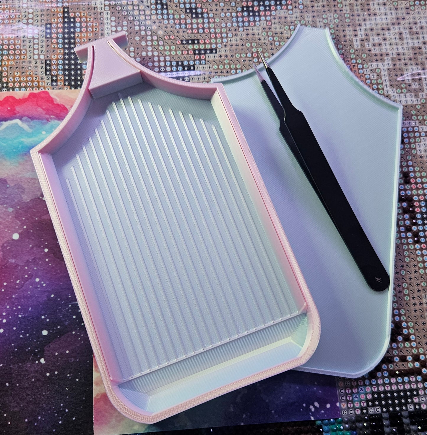 Galaxy Washi SNAP, XL Diamond Painting Tray with Snap-On Lid Cosmic Crafts