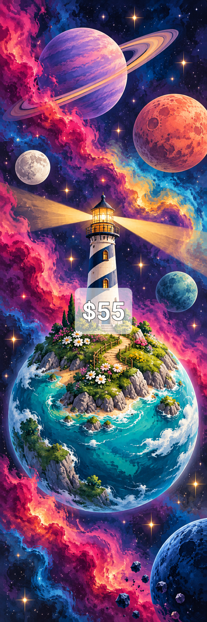 Limited Edition Mega Canvas PREMADE ARTWORK SPECIAL 1 Cosmic Crafts