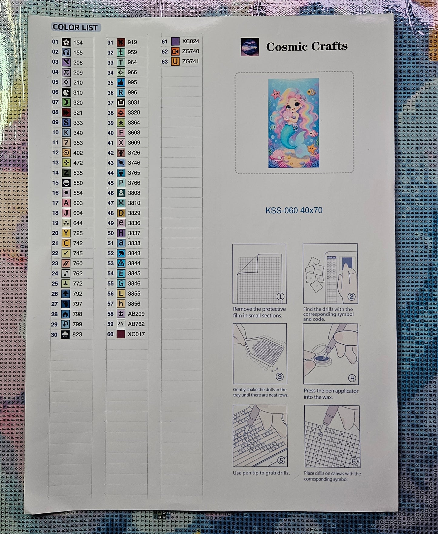 Glimmer Mermaid Limited Edition Diamond Painting Bundle Cosmic Crafts