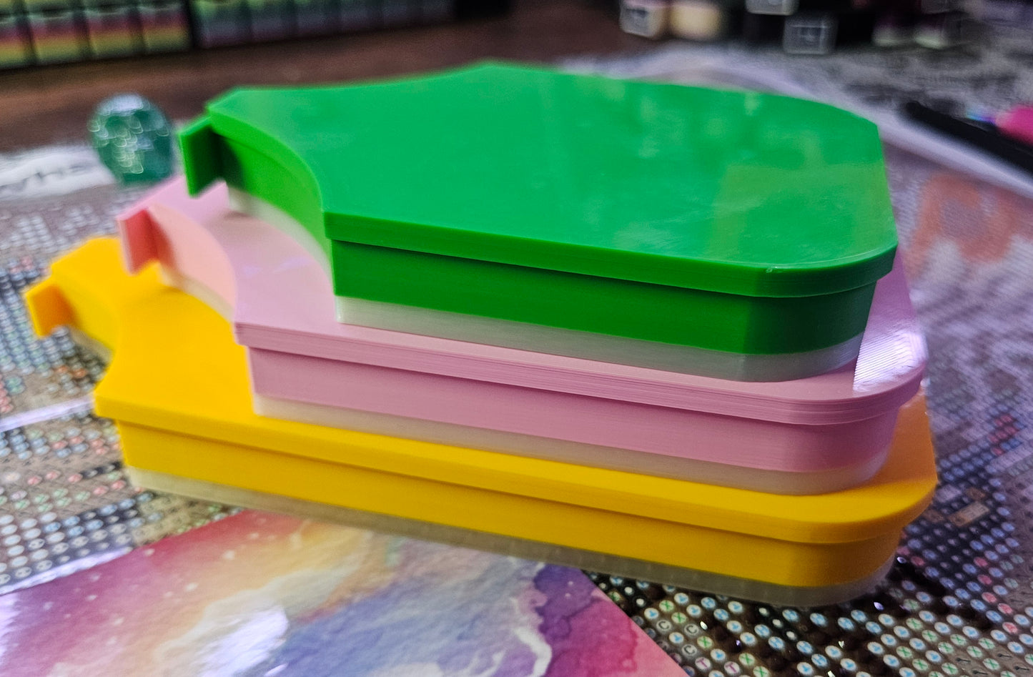 Multi-Color Galaxy Washi SNAP, XL Diamond Painting Tray with Snap-On Lid Cosmic Crafts