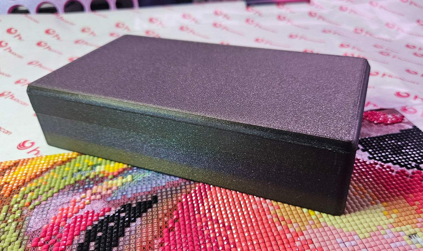 Diamond Painting Travel Box, Rhinestone Art Tool Organizer with Tray Lid, 3D Printed Craft Case