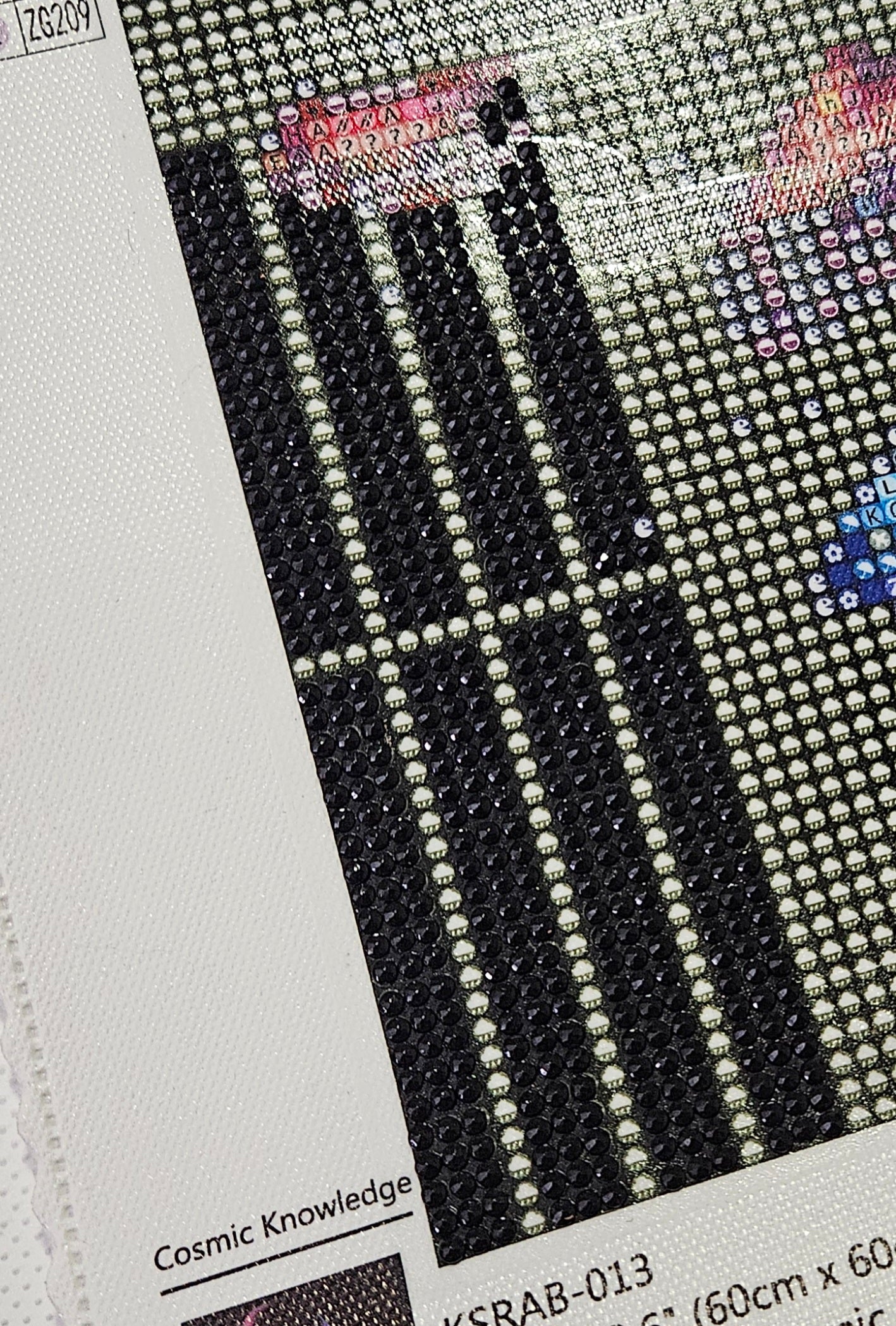 3D Printed Diamond Art Ruler, Compatible with Cosmic Craft & Forever Young Kits, 3-Row Spacing with Lift Tab