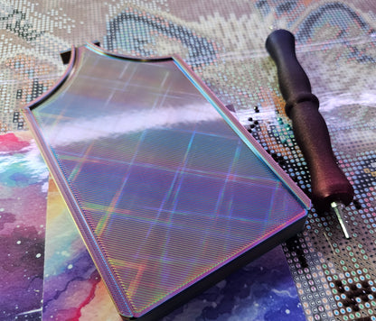 Long ECLIPSE WASHI Diamond Painting Tray with Lid, Spill Resistant Diamond Art Accessory Cosmic Crafts