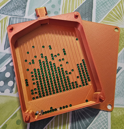 Stacking Diamond Art Tray with Washi Shelf & Lid, Normal or Tall Walls, Peg-Slide System