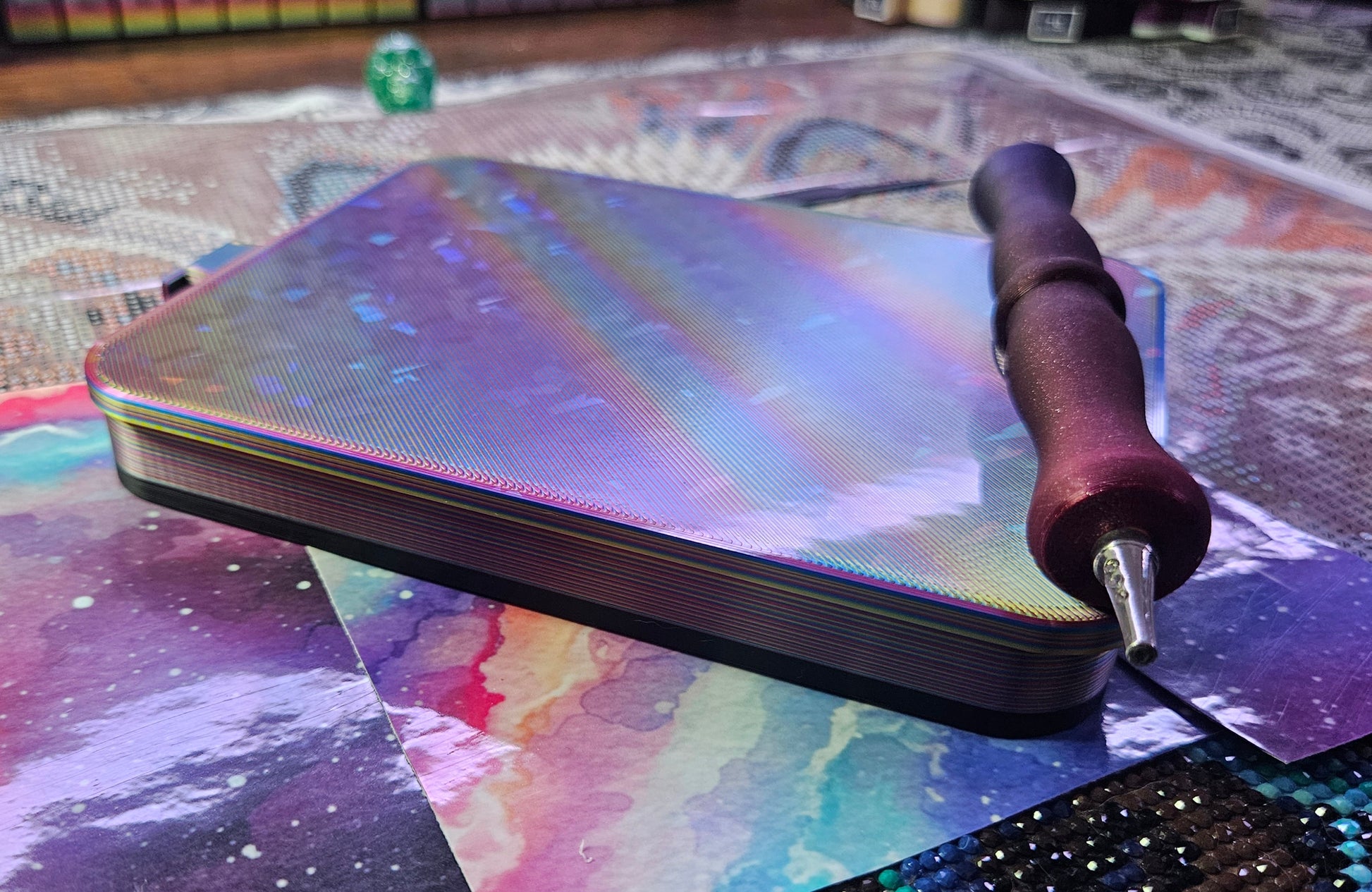 Multi-Color Universe Multiplacer Washi SNAP, XXL Diamond Painting Tray with Snap-On Lid Cosmic Crafts