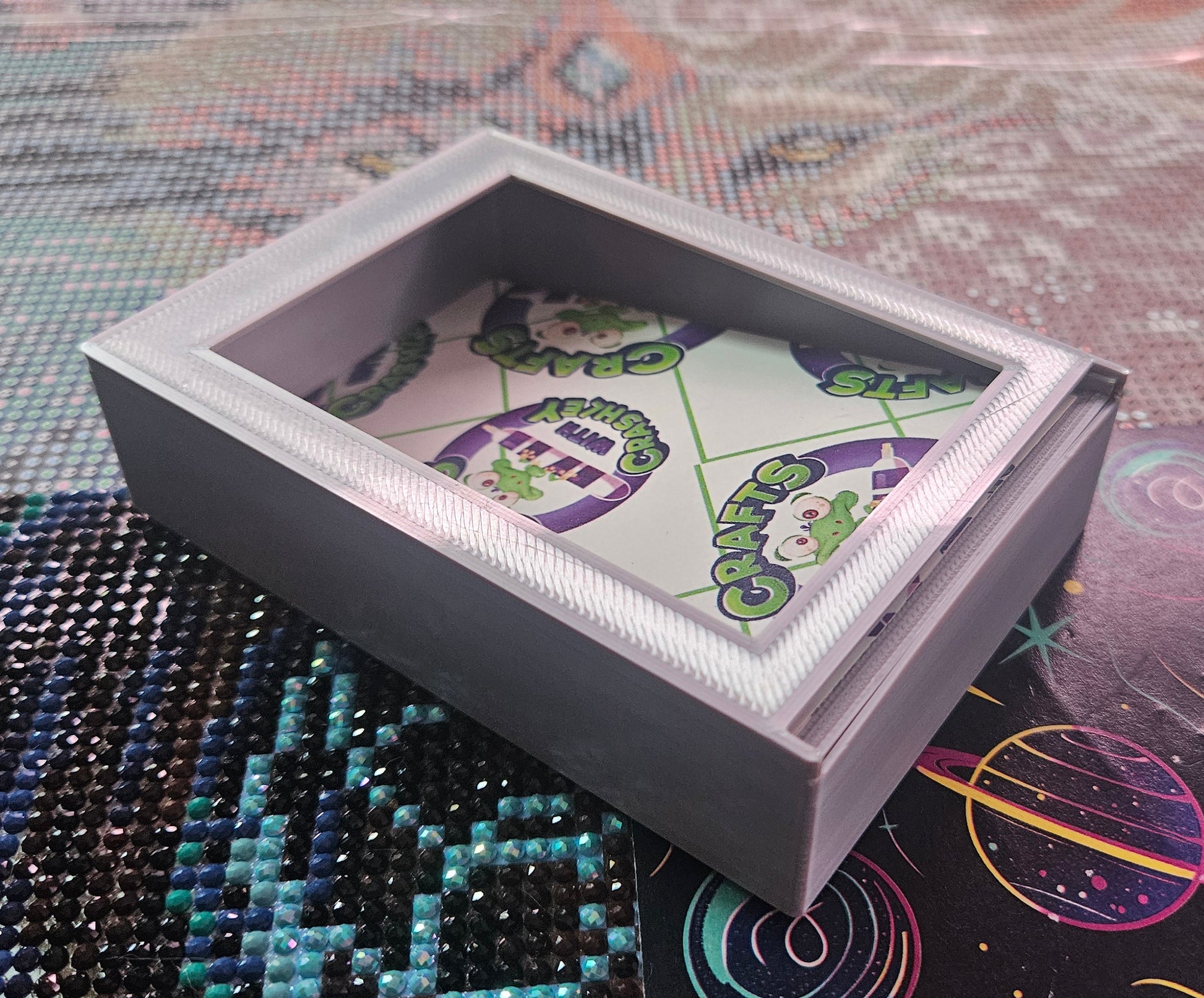 Diamond Painting Release Paper Storage & Dispenser Box, Diamond Art Cover Sheet Organizer Cosmic Crafts