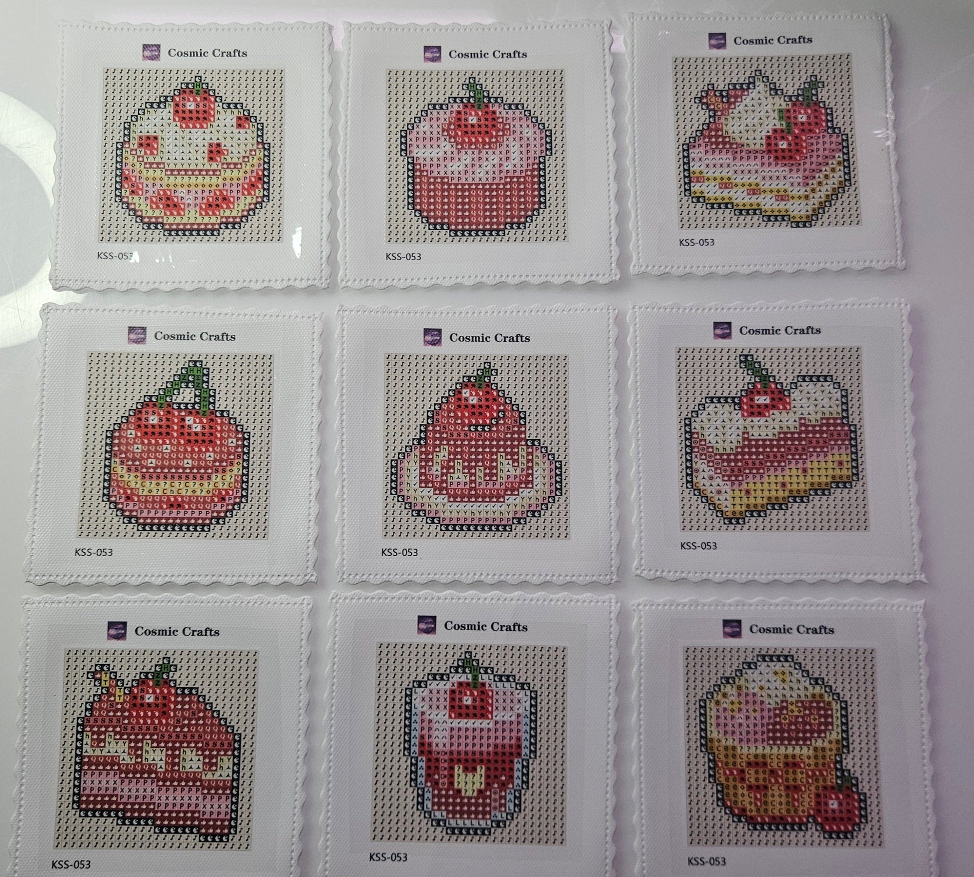 Mini Chocolate Strawberry Treats Diamond Art Kit (9-Pack) Cosmic Crafts
