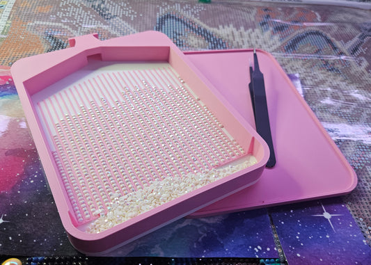 Multi-Color Universe Washi SNAP, XXL Diamond Painting Tray with Snap-On Lid Cosmic Crafts
