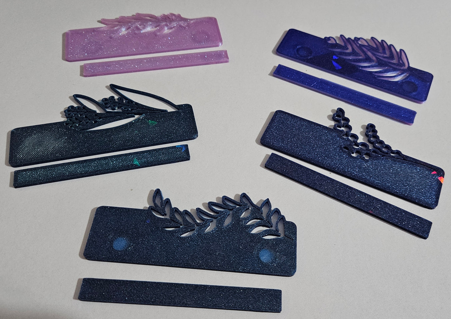 Personalized Floral Coverminder, Large Diamond Art Cover Minder, Custom Name Magnet, 3D Printed Floral Design