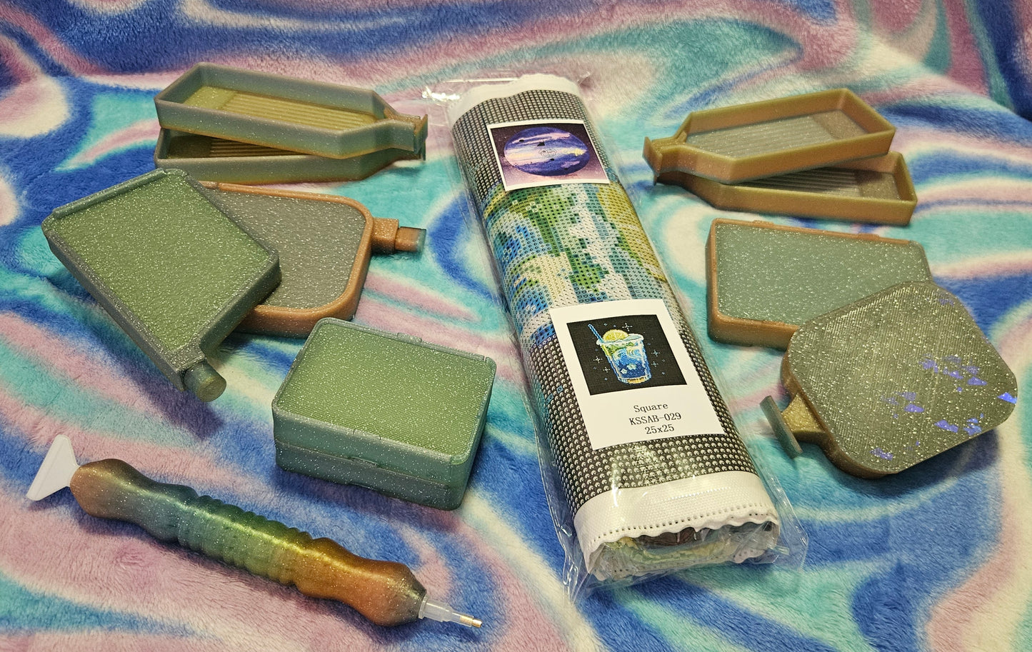 Ocean Bloom Elixir Shimmer & Save Diamond Painting Bundle Cosmic Crafts