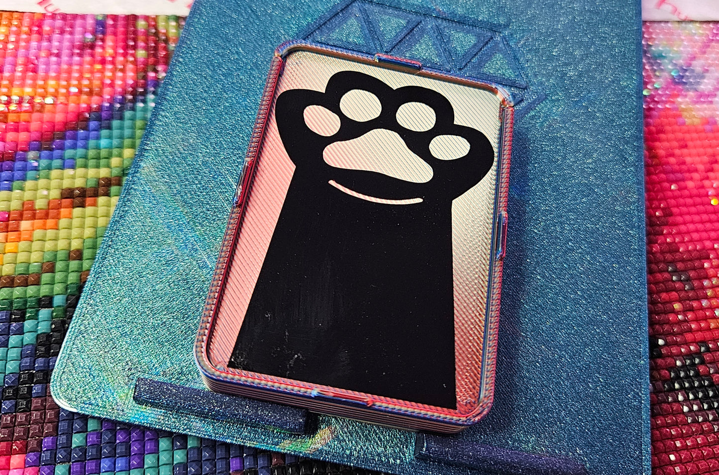 Save The Strays Stacking Diamond Painting Tray Set, 3D Printed Diamond Art Trays with Kitty Cat Vinyl Decals, Supports Local Cats