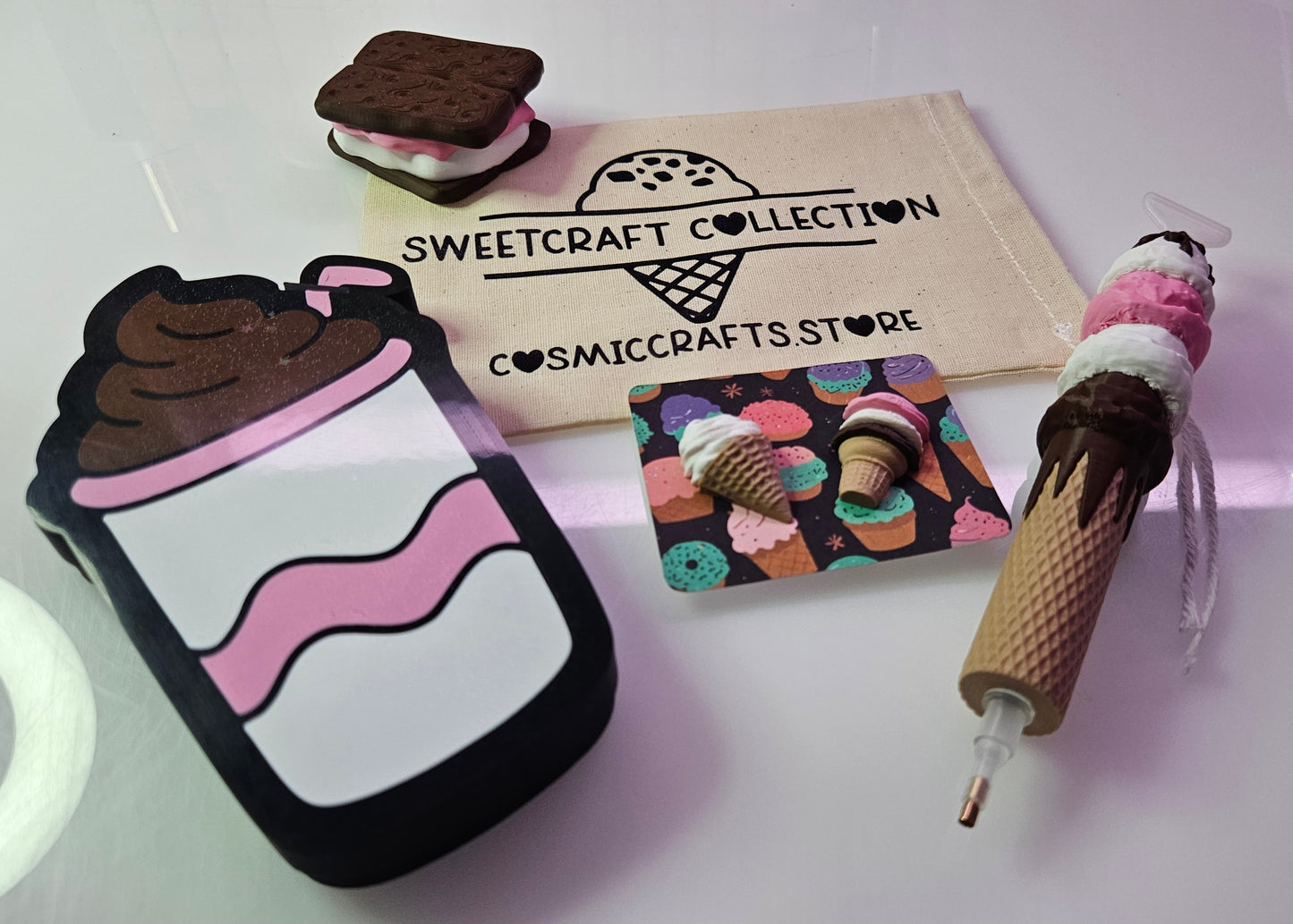 Ice Cream Shop Drop Toolkit – Limited Edition Diamond Painting Tool Set (Only 25 Made)