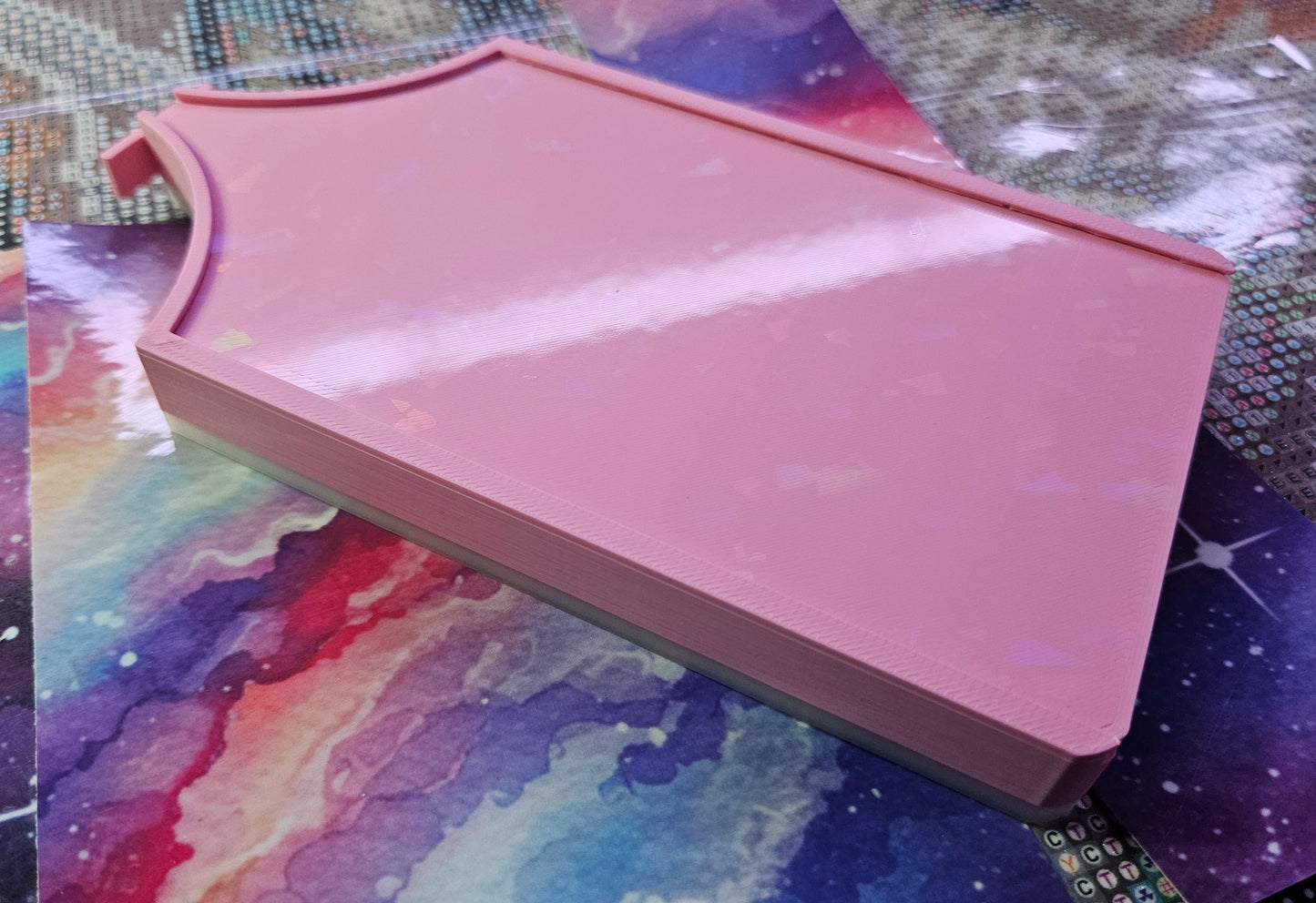 Multi-Color Long ECLIPSE WASHI Diamond Painting Tray with Lid, Spill Resistant Diamond Art Accessory (Copy) Cosmic Crafts