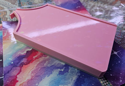 Multi-Color Long ECLIPSE WASHI Diamond Painting Tray with Lid, Spill Resistant Diamond Art Accessory (Copy) Cosmic Crafts