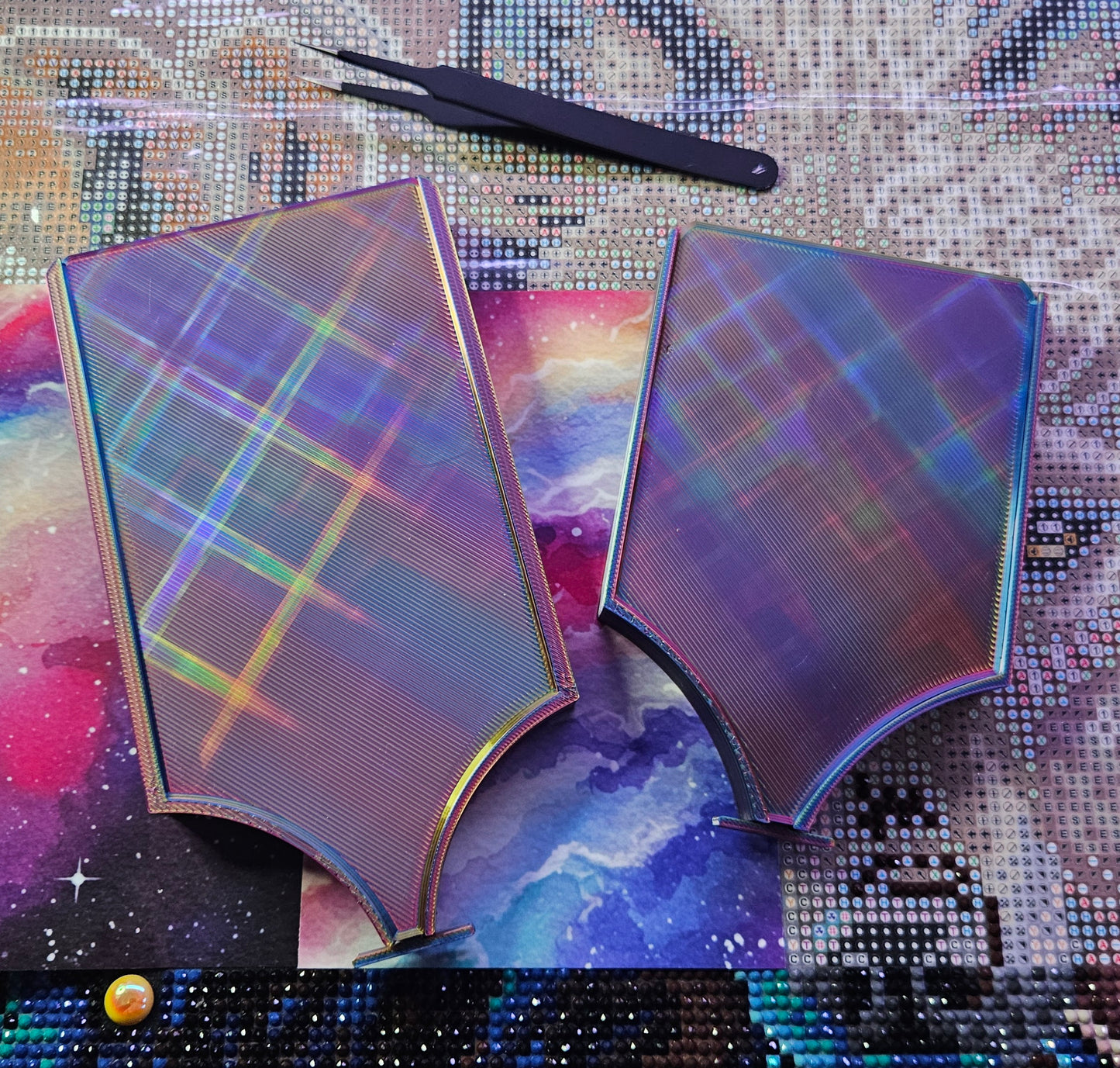 ECLIPSE WASHI Diamond Painting Tray with Lid, Spill Resistant Diamond Art Accessory Cosmic Crafts