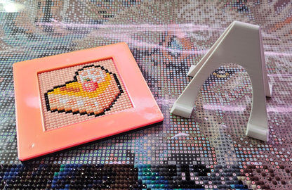 Mini Magnetic Diamond Art Frames for 2.5 Inch Minis, Holographic Dessert Kit Magnet Frame Cosmic Crafts
