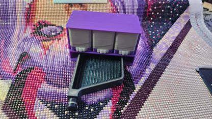 3-Color Diamond Drill Dispenser – 3D Printed Organizer for Diamond Painting Enhancements & Small Projects Cosmic Crafts